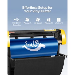 Macchina da taglio/plotter per vinile da 34" (86,4 cm) con software di taglio segnale a 3 lame e schermo LCD