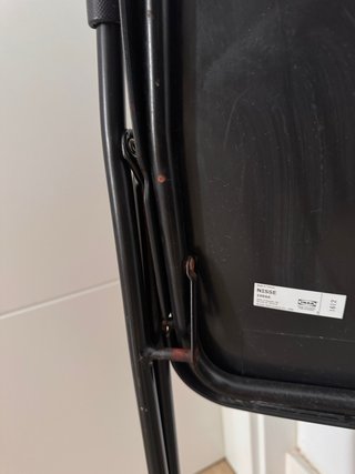 Coppia di sedie pieghevoli IKEA nere