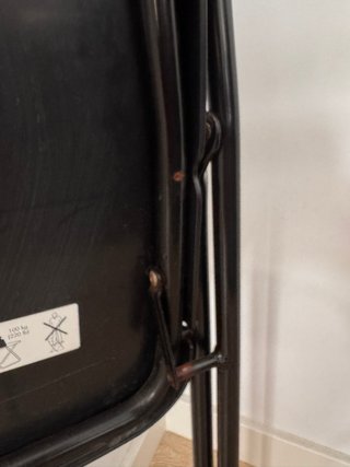 Coppia di sedie pieghevoli IKEA nere
