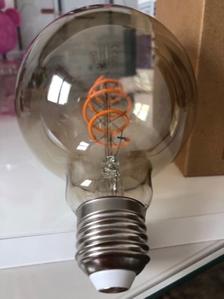 Bombilla LED TOPE espiral, color humo
