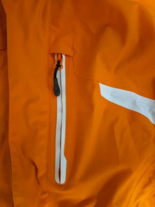 Chaqueta Nieve Salomon Naranja y Gris