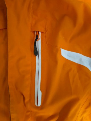 Chaqueta Nieve Salomon Naranja y Gris
