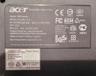 Computer portatile Acer Aspire 1691 per parti