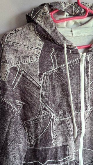 Chaqueta con cremallera y capucha Talla 4XL