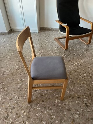 Mesa comedor y 4 sillas madera