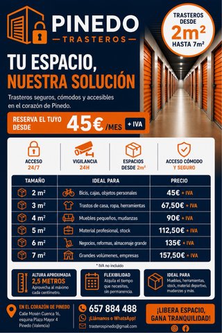 Trasteros en Pinedo