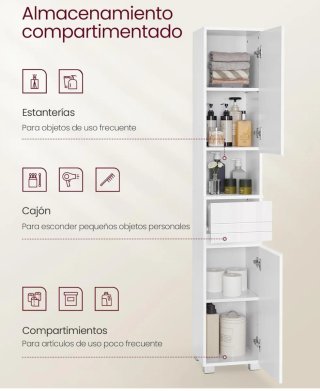 Mueble de baño gris y blanco
