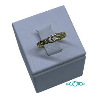Anillo Oro 18K Cadena Talla 15 1.4gr