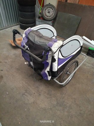 Remolque infantil para bicicleta marca Homcom
