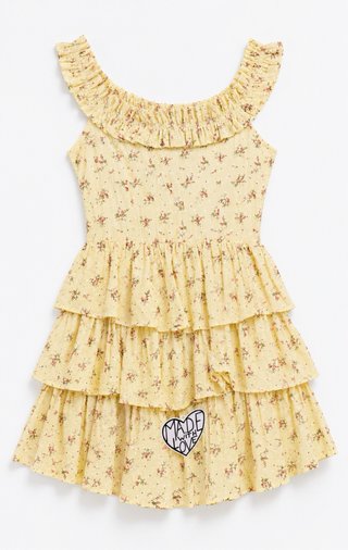 NUEVO + ETIQ. Vestido floral amarillo verano T. XS