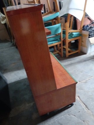Mueble TV madera y cristal