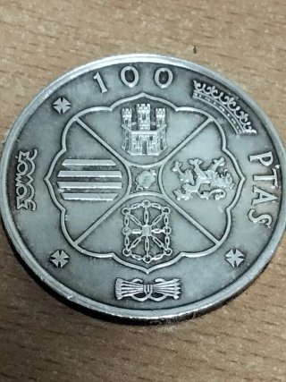3 monedas 100 Pesetas Franco 1966 Plata
