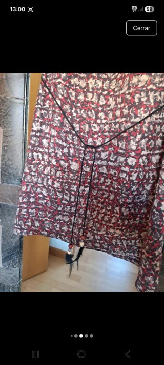 Vestido/camisola en tonos rojos
