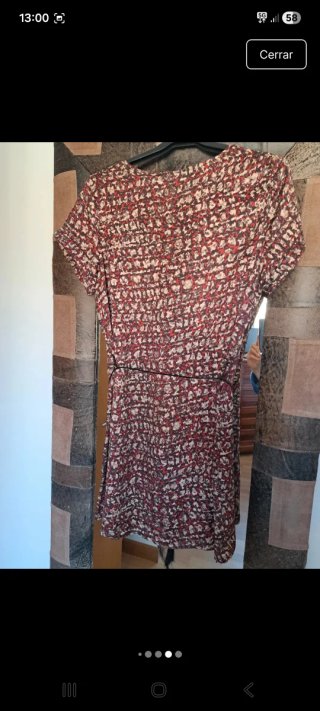Vestido/camisola en tonos rojos