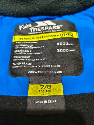 Traje Esquí Niño Trespass Azul