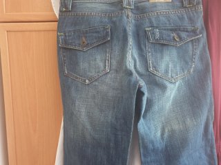 Pantalones vaqueros anchos, azules