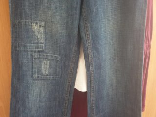 Pantalones vaqueros anchos, azules