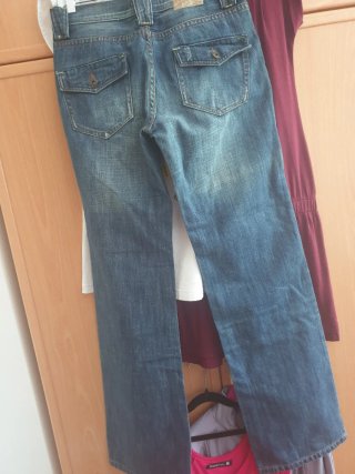 Pantalones vaqueros anchos, azules