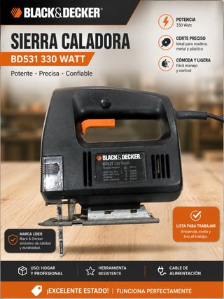 Sierra Caladora Black & Decker 330W