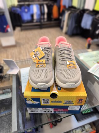 Zapatillas Skechers Go Walk Mujer Beige/Rosa 38.5