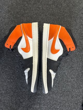 Nike Jordan 1 Mid 46 Arancione Nero Bianco