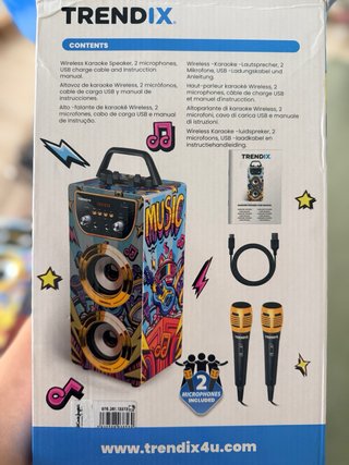 Altavoz Karaoke Trendix con Micrófonos