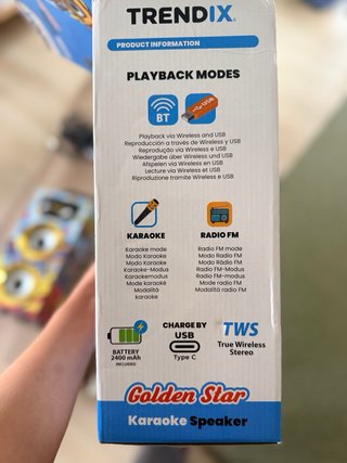 Altavoz Karaoke Trendix con Micrófonos
