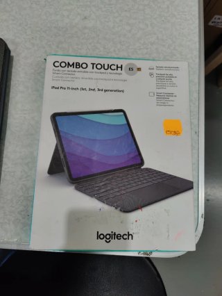 Tastiere Logitech grigio con trackpad