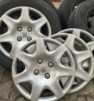 4 Tapacubos Peugeot 15 Originales