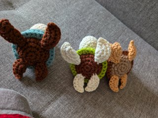 3 Tartarughe Amigurumi Fatte a Mano