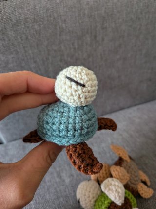 3 Tartarughe Amigurumi Fatte a Mano