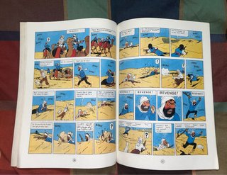 Colección de Tintín en inglés. Años ochenta.