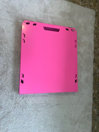 Mesa plegable hidráulica rosa, nueva