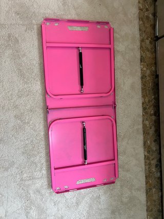 Mesa plegable hidráulica rosa, nueva