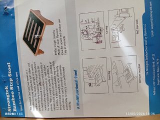 Taburete de elevación de madera