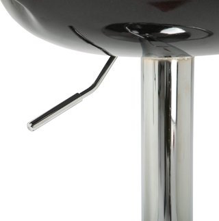 Set di 2 Sgabelli da Bar Alti, Girevoli a 360°, Con Schienale e Poggiapiedi, Altezza Regolabile, Base in Acciaio, per Cucina e Soggiorno, 46X41X76-96Cm, Nero