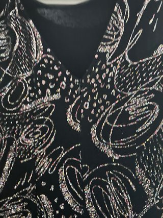 Vestido Fiesta Roberto Verino Negro Dorado