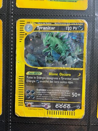 Carte Pokémon Expedition con Tyranitar holo