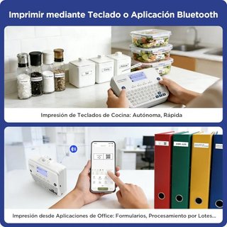 SUPVAN E12 Etiquetadora Bluetooth + 4 Rollos