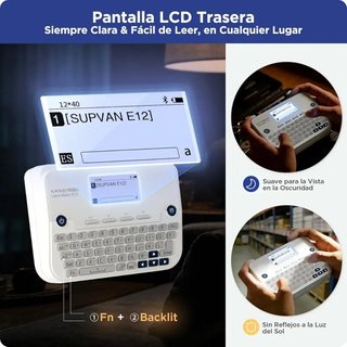 SUPVAN E12 Etiquetadora Bluetooth + 4 Rollos