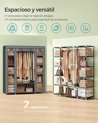 Armario Tela SONGMICS 12 Compartimentos
