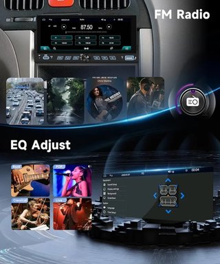 VECHTEL Radio Coche Bluetooth Carplay Android