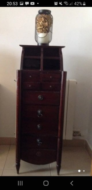 Mueble auxiliar madera con cajones