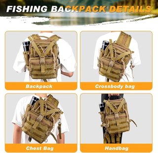 Mochila de pesca con accesorios