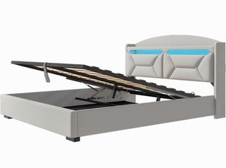 Cama con canapé y luces led NUEVA!!