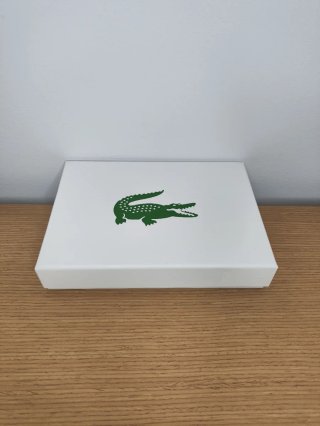 Monedero Lacoste Negro y Gris