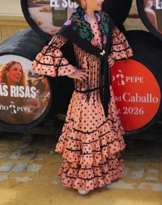 Traje de Gitana T13-14 ( o XS de mujer)