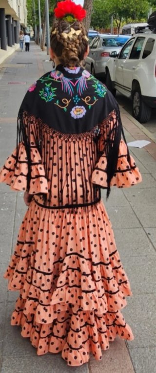Traje de Gitana T13-14 ( o XS de mujer)