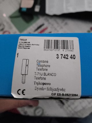 Telefonillo Tegui Blanco universal 5 hilos