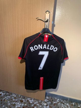 Camiseta Manchester Utd CR7 2008 Nike Negra